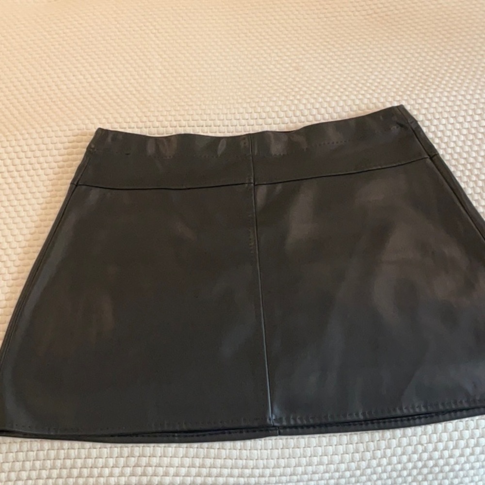 Max Studio faux leather skirt